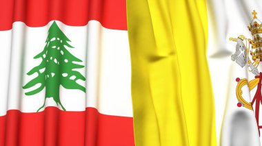 LEBANON ve VATİKAN Bayrakları