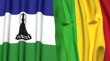 LESOTHO ve MALI Bayrakları