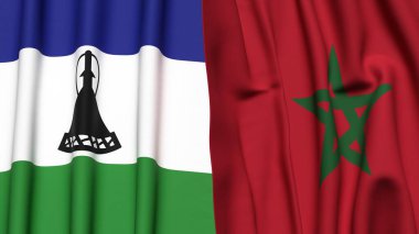 LESOTHO ve FOCCO Bayrakları