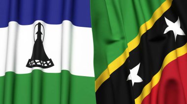 LESOTHO ve Aziz KITT Bayrakları