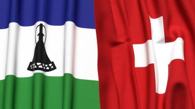 LESOTHO VE SWitzERLAND Bayrakları