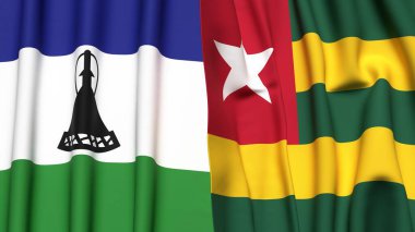 LESOTHO ve TOGO Bayrakları
