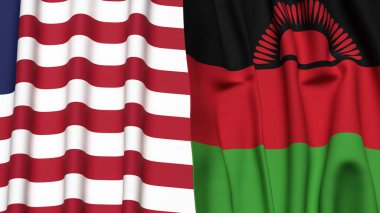 LIBERIA ve MALAWI Bayrakları