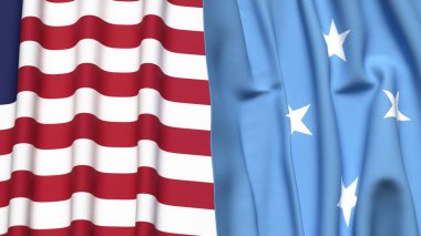 LIBERYA ve MICRONEZYA Bayrakları