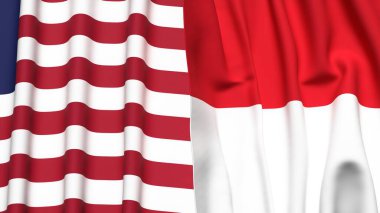 LIBERIA ve Monako bayrakları