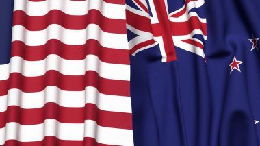 LIBERIA VE YENİ ZEALAND Bayrakları