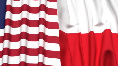 LİBERYA ve POLAND Bayrakları