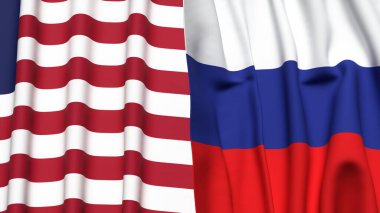 LIBERIA ve RUSSIA Bayrakları