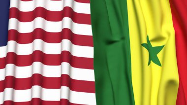 LIBERIA ve SENEGAL Bayrakları