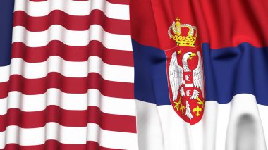 LIBERIA ve SERBIA Bayrakları