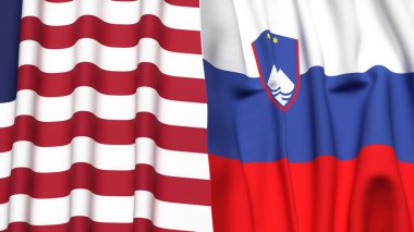 LIBERIA ve SLOVENIA Bayrakları