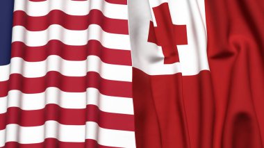 LIBERIA ve TONGA Bayrakları