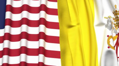 LIBERYA ve VATİKAN Bayrakları