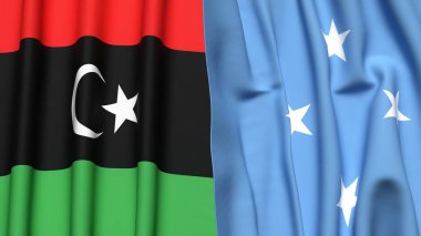 LIBYA ve MICRONEZYA Bayrakları