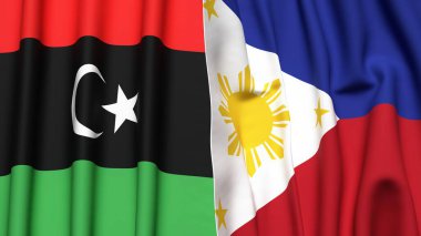 LIBYA VE FİLİPİNLER Bayrakları