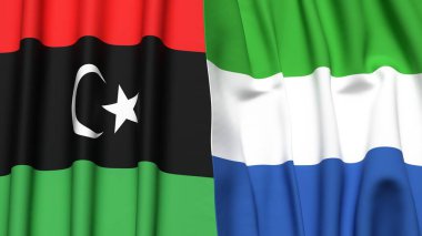 LIBYA ve SIERRA LEON Bayrakları