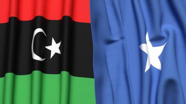 LIBYA ve SOMALYA Bayrakları