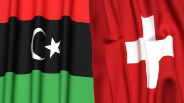 LIBYA ve SWitzERLAND Bayrakları