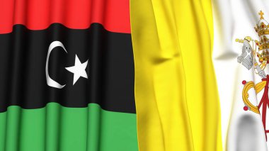 LIBYA ve VATİKAN Bayrakları