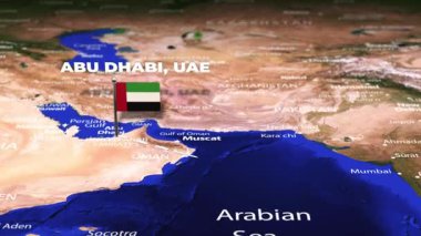 Abu Dabi 'den Sidney' e, bayrak iğneli AUSTRALYA uçağı