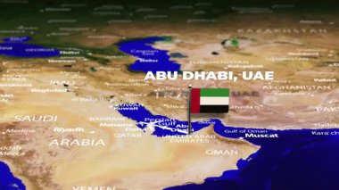 Abu Dabi 'den Dublin' e bayrak rozetleriyle uçuyor.