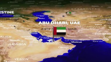 Abu Dabi, BAE 'den Kudüs' e, Filistin 'den bayrak iğneleriyle