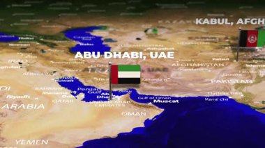 Abu Dabi 'den Kabil' e, bayrak iğneli Afgan uçuşu.