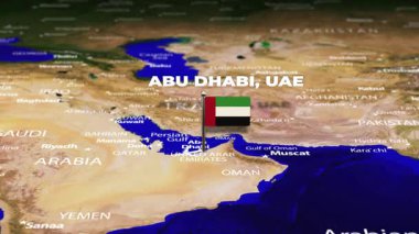 Abu Dabi 'den, BAE' den Hartum 'a, Sudan' a bayrak iğneli uçuş.