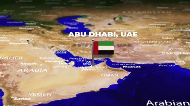 Abu Dabi 'den Kigali' ye, Rwanda 'ya bayrak iğneli uçuş.