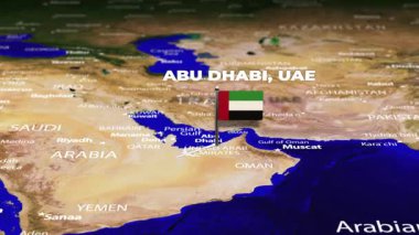 Abu Dabi, UAE 'den Kinshasa' ya uçuş, Kongo bayrak iğneli DEMOKRATİK REPUBLIC