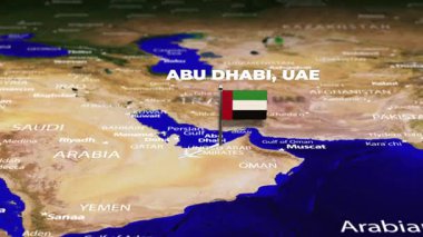 Abu Dabi 'den UAE' ye, LUANDA 'ya, ANGOLA' ya bayrak iğneleriyle