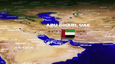 Abu Dabi, BAE 'den Lüksemburg' a, LUXEMBOURG 'a bayrak iğneli uçuş