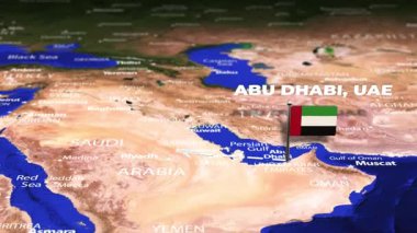 Abu Dabi, BAE 'den Ottawa' ya, Kanada bayrak iğneleriyle