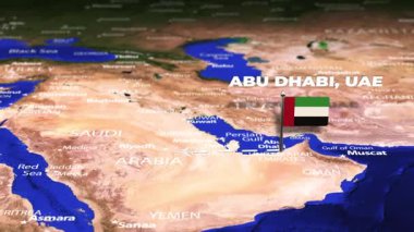 Abu Dabi, BAE 'den Port-au-rince, HAITI' ye bayrak iğneli uçuş