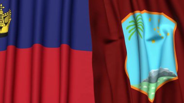 LIECHTENSTEIN Bayrakları ve Batı Hint Adaları