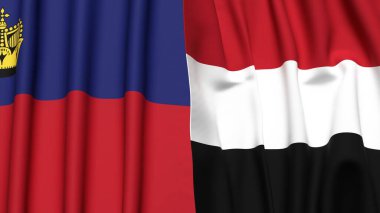 LIECHTENSTEIN VE YEmen Bayrakları