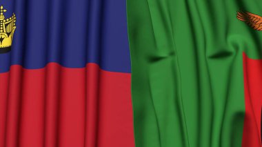 LIECHTENSTEIN ve ZAMBİA Bayrakları