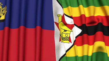 LIECHTENSTEIN ve ZIMBABWE Bayrakları