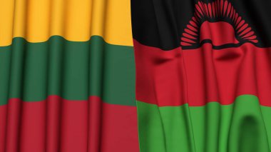 LITHUANIA ve MALAWI Bayrakları