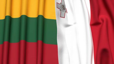 LITHUANIA ve MALTA Bayrakları