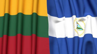 LITHUANIA ve NICARAGUA Bayrakları