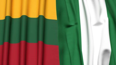 LITHUANIA ve NiGERYA Bayrakları