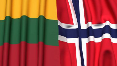 LITHUANIA ve NORYON Bayrakları
