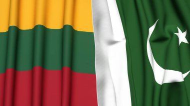 LITHUANIA ve PAKISTAN Bayrakları