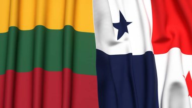 LITHUANIA ve Panama Bayrakları