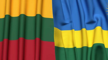 LITHUANIA ve Rwanda bayrakları