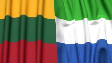 LITHUANIA VE SIERRA LEON Bayrakları