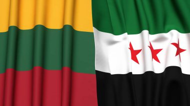 LITHUANIA ve SYRIA Bayrakları
