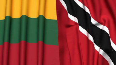 LITHUANIA ve TRINIDAD Bayrakları