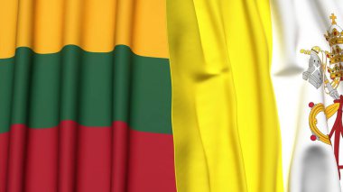 LITHUANIA ve VATİKAN Bayrakları